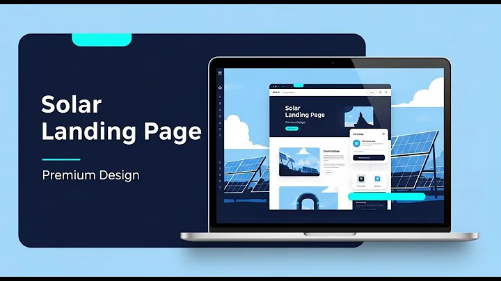 Modern Solar Landing Page UI Design | Next.js + GSAP Animations