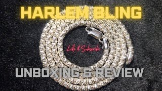 Harlembling 3mm 925 Silver Sparkle Ice Rope Chain Unboxing & Review! @HARLEMBLING