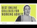Best Online Colleges for Working Adults