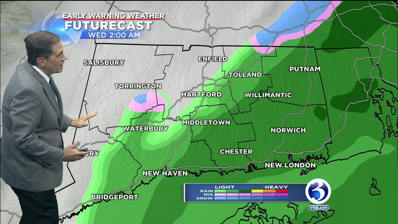 FORECAST: Rain, wet snow move into the state tonight - YouTube