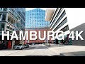 Hamburg 4K - sunny spring drive 2021 one year into lockdown