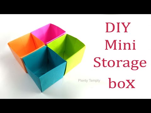 DIY: How to Make Mini Paper Boxes