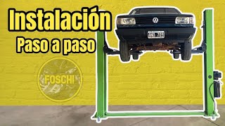 How to install car lift step by step  FOSCHI