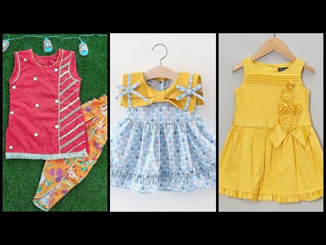 Kids Stylish Designer Red Lining Frock & Dresses for Baby Girl. – The  Venutaloza Store