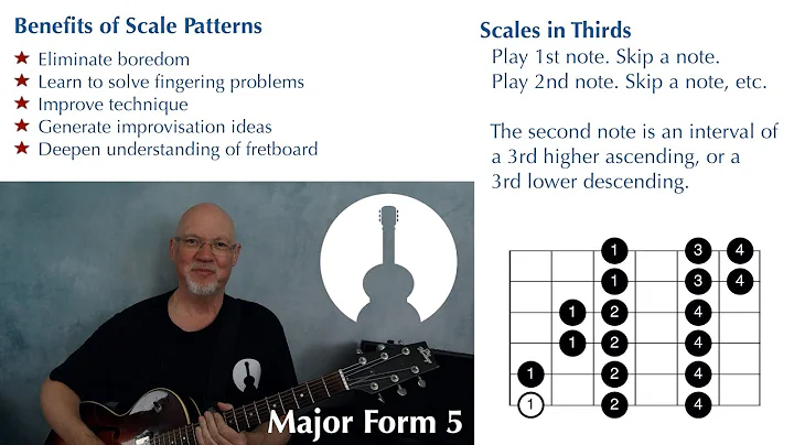Major Scales in Thirds • Guitar Lesson