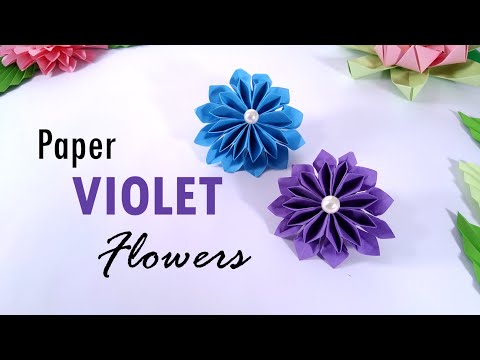 Video: How To Make Paper Violets