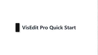 VisEdit Quick Start