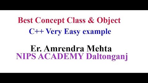 Passing Arguments | Class and  Object best cocept  | Lecture 4| Er. Amrendra Mehta | Computer Sci