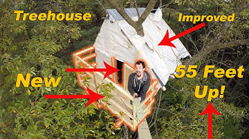 New and Improved Crazy 55FT High Treehouse (4K)