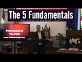 The five fundamentals of the christian faith