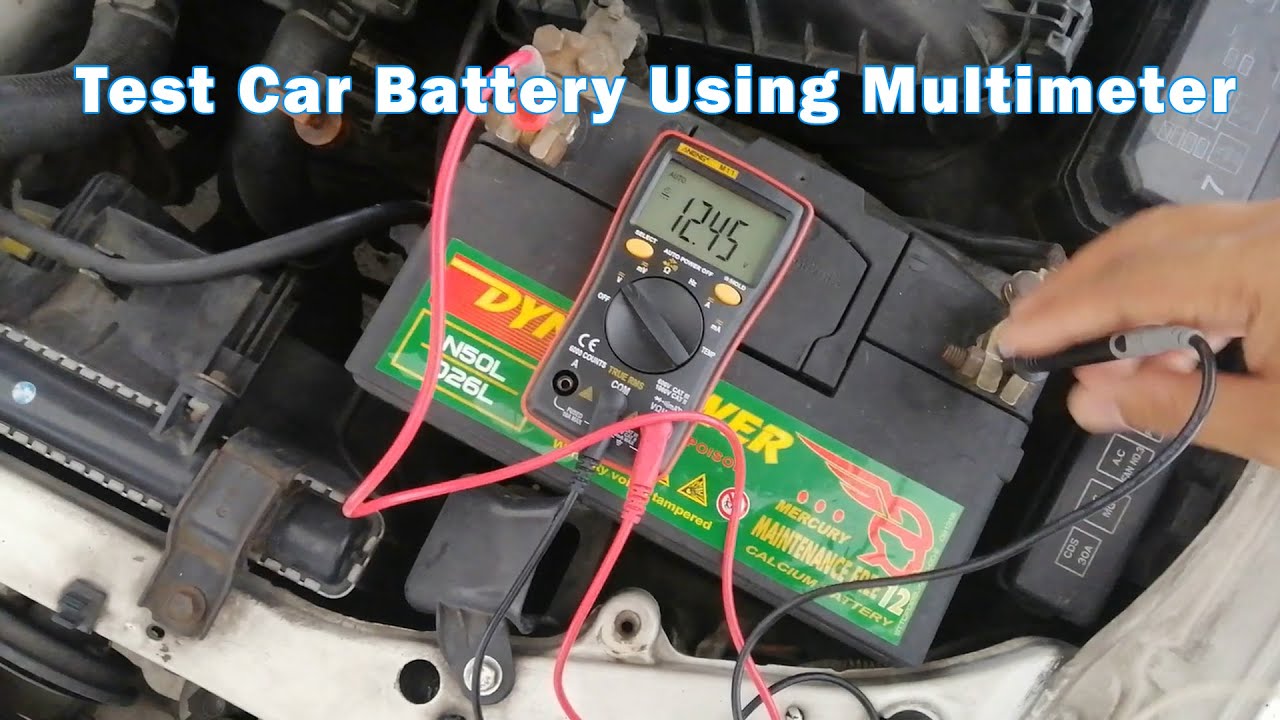Test Car Battery Using Multimeter TAGALOG YouTube