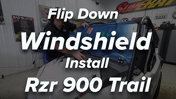 Polaris RZR Trail S 900 Scratch-Resistant Flip Down Windshield Install | SuperATV