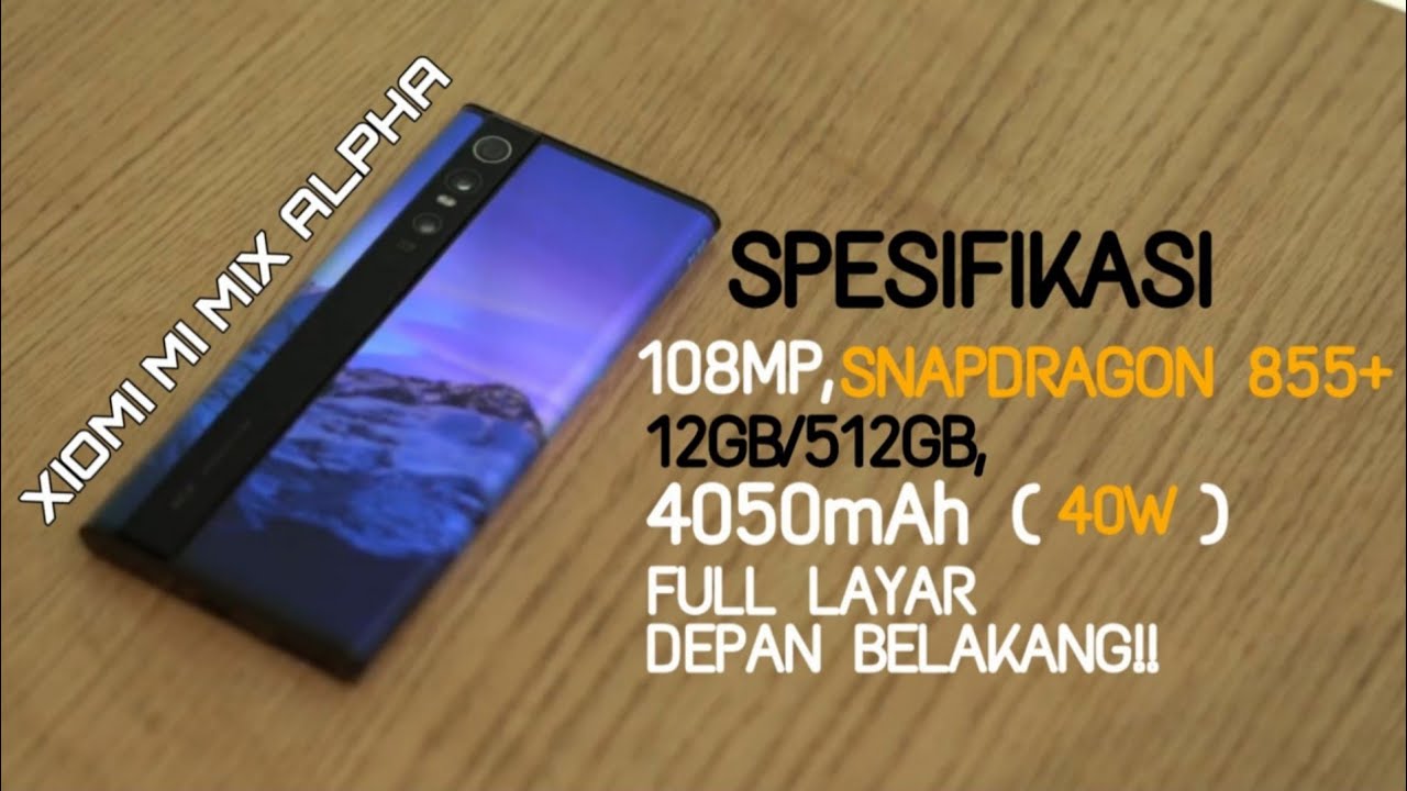 TANPA BEZEL! Review Spesifikasi Xiaomi Mi Mix Alpha - Indonesia