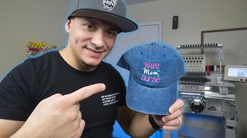 My First Time Embroidering On An unstructured Hat