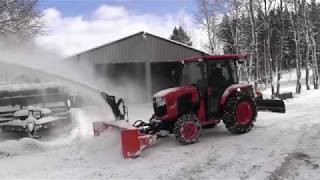 Snow Blowing with my Grand L 4760. Kubota
