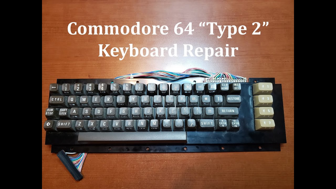 C64 Keyboard Repair (Type 2) YouTube