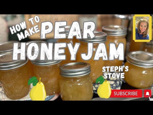 Pear Honey Jam With Fresh Pears The