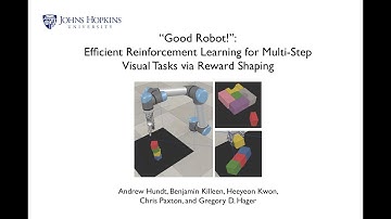 "Good Robot!": Efficient Reinforcement Learning for Multi Step Visual Tasks via Reward Shaping