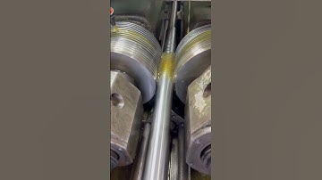 Trapez vidalı mil nasıl üretilir?#production #machine #tezpar #threads #trapezoidal #screw #rolling
