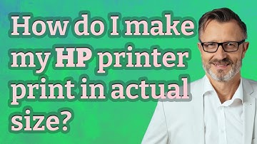 How do I make my HP printer print in actual size?