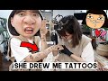 My Sister Designed My Tattoo Sleeve (so satisfying lol) | Q2HAN