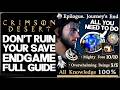 Crimson Desert - BIG Endgame Warning - Don't Ruin Your Save &amp; ALL Endgame Unlocks, DLC Prep &amp; Guide!