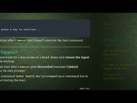 Understanding Why Commands After timeout Don’t Execute When Pasted in Windows CMD