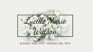 FUNERAL OF LUCILLE WATSON