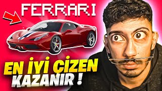 En güzel FERRARİ çizen kazanır !! Ve İşte Olanlar ...