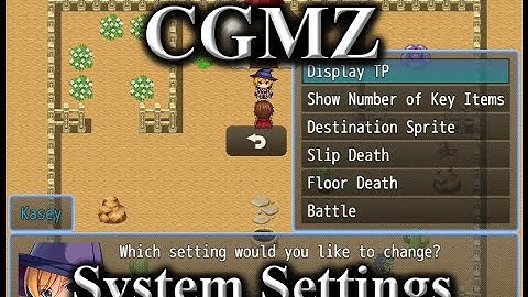 [CGMZ] System Settings for RPG Maker MZ