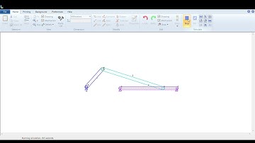 slider crank Mechanism using Linkage Software
