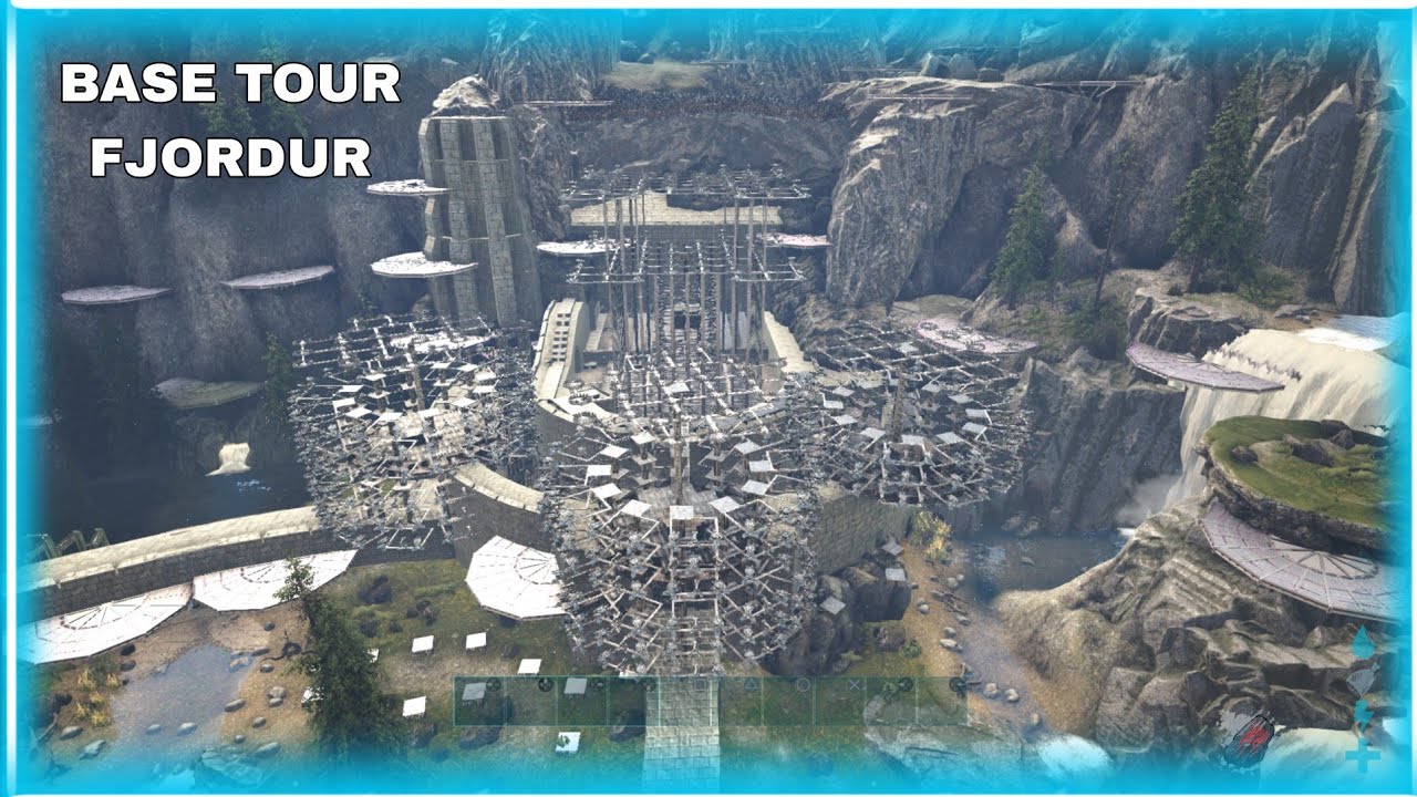 BASE TOUR CASTEL CAVE  FJORDUR SUR ARK SURVIVAL EVOLVED!!! 