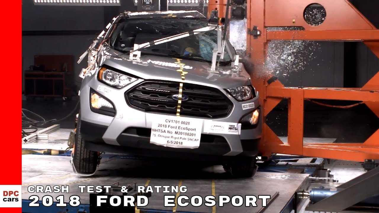 18 Ford Ecosport Suv Side Crash Test Rating Youtube