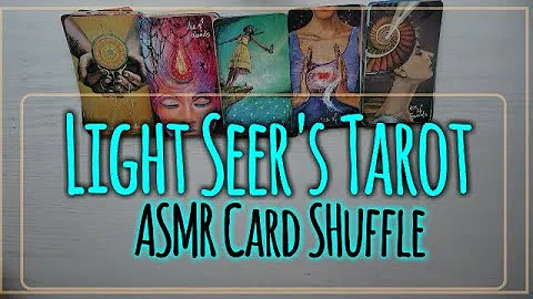 ASMR No Talking Stress Relief Card Shuffling! Tapping, Scratching & Sorting. Light Seer’s Tarot