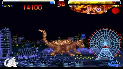 Godzilla Kaijuu Daikessen:Final fight Anguirus Vs.Mothra