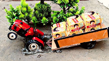 Eicher mini tractor stuck in mud with parleg mini science project | mini science project part #12