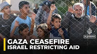 Gaza ceasefire fears as Israel limits aid trucks to half the agreed number