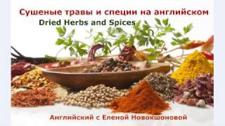 Сушеные травы и специи на английском - Herbs and Spices