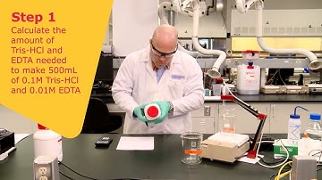 How to make a buffer 10X Stock Solution of TE Buffer, pH 8.0