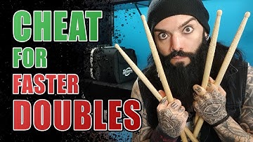 CHEAT YOUR WAY TO FASTER DOUBLE STROKES (Drum Lesson)