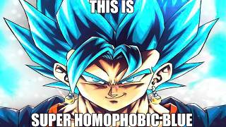 Vegito becomes Super Homophobic Blue