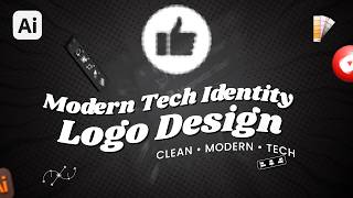 Thumbs Up Logo Design in Adobe Illustrator | Minimal Icon Badge Tutorial