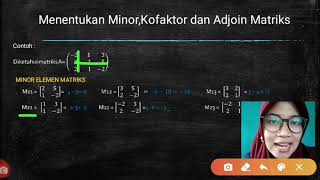 Matematika Wajib Kelas XI tentang MATRIKS (Minor,Kofaktor,dan Adjoin Ordo 3 x 3)