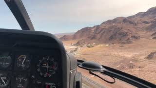 MD500E Approach and Landing in Parking Lot