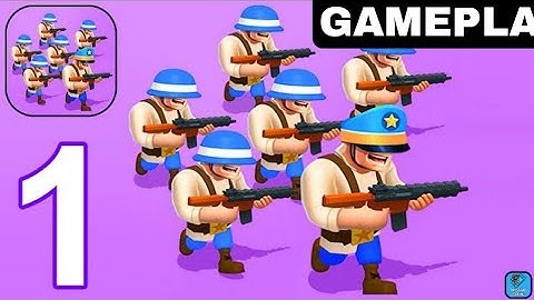 Commander IO - Gameplay Walkthrough Part 1 Tutorial Levels 1-7 Army Commander (iOS,Android)