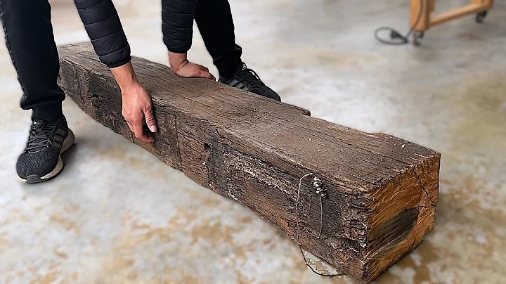 Woodworking Restore Rotten Old Train Sleepers Wood // Building Difficult, Rustic Table From Old Wood