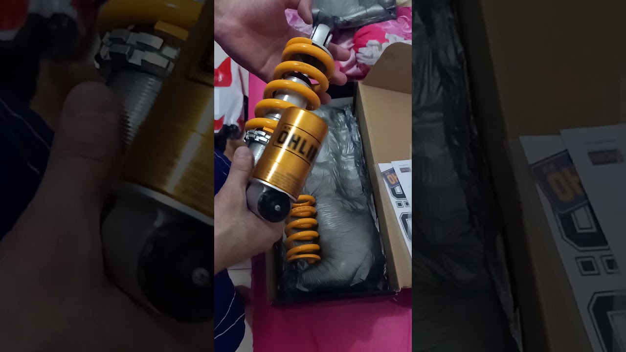 Unboxing shock breaker ohlins kawasaki z125 pro