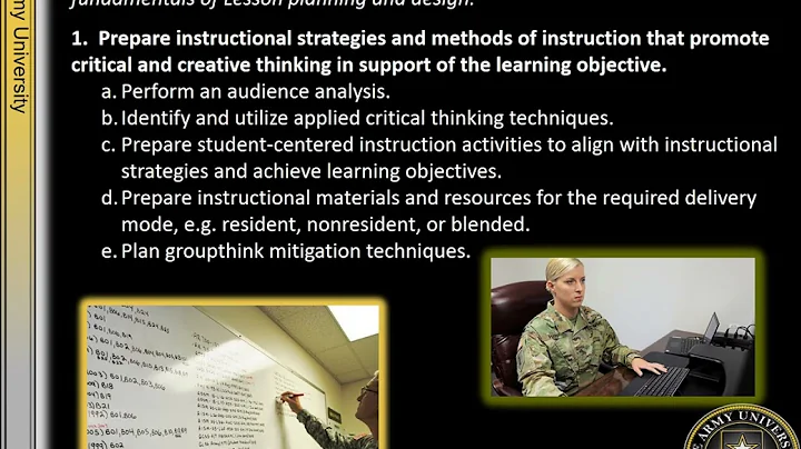 New Army Instructor Competencies