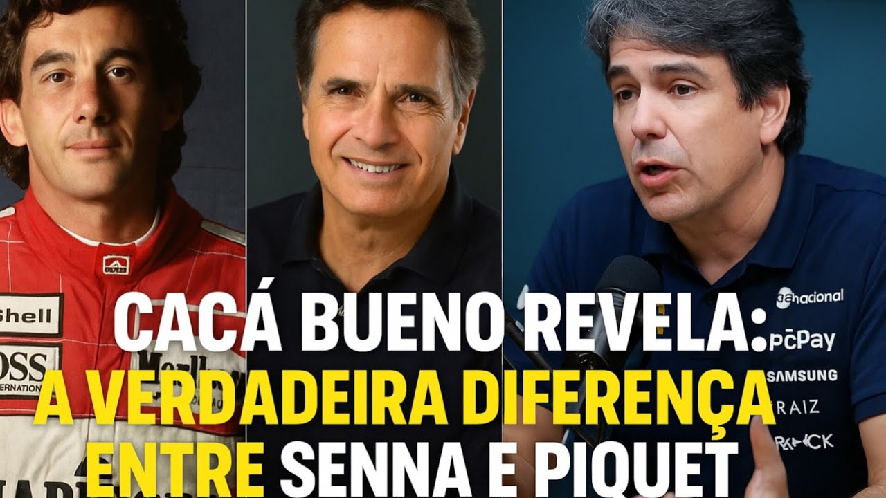 Cacá Bueno revela: A verdadeira diferença entre Senna e Piquet!