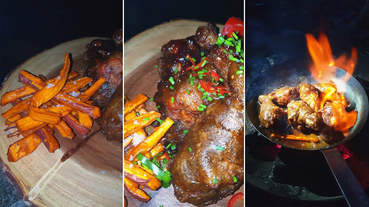 Chicken Drumsticks glazed in JD Honey Whisky ‼ Outdoor Cooking ????